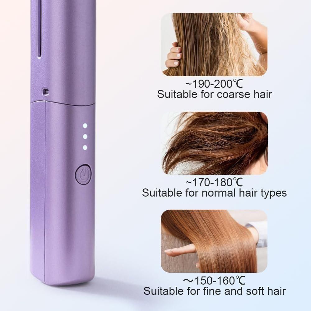 Mini Adjustable Hair Straightener Hot Comb