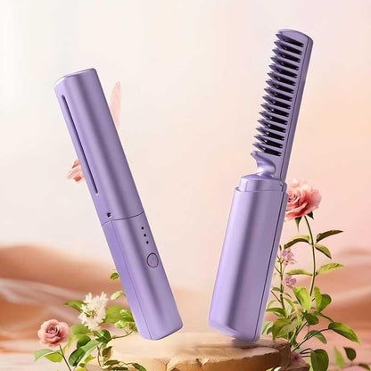 Mini Adjustable Hair Straightener Hot Comb